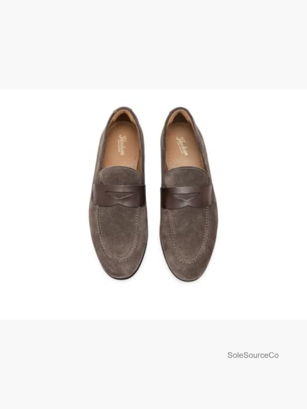 Men's Leather Slip-On Loafer Moc Toe Penny Loafers Casual - Picture 2 of 7